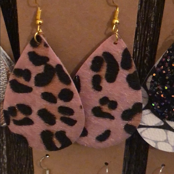 Animal Print Earrings - multiple colors & prints! - Picture 5 of 7